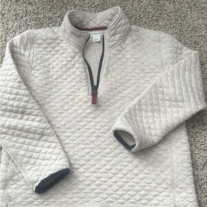 Crewcuts Cream Quilted Boys Zip-Up Sweater